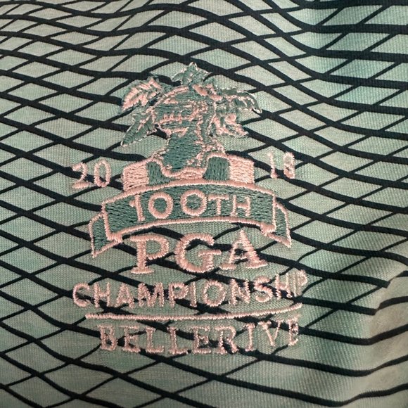 Under Armour Heatgear mens sz 2XL aqua PGA Championship collared 3 button golf s - Picture 7 of 14